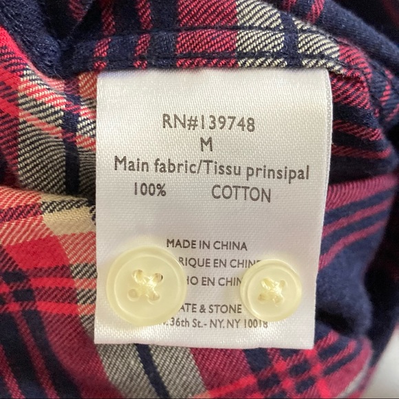 SLATE & STONE Plaid Flannel Shirt - Picture 6 of 8
